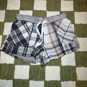Aerie Flannel Soft Shorts